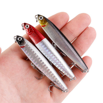 1 τεμ. Sinking Pencil Fishing Lure Wobblers 8cm 10-14g Bass Artificial Hard Bait Minnow Υψηλής ποιότητας Jigging Pesca Fishing Tackle