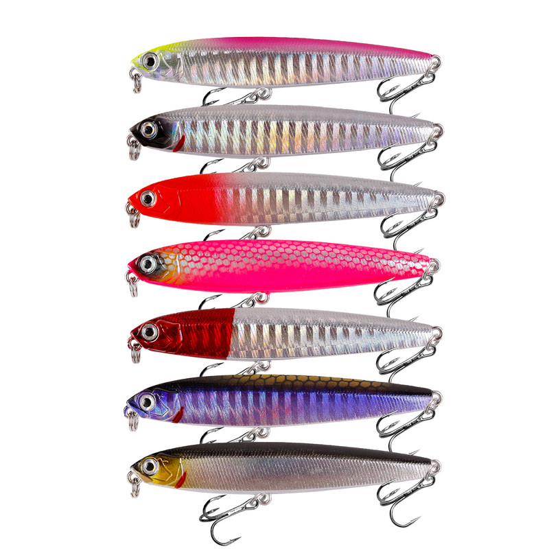1 tk uppuvad pliiatsiga kalapüügi voblerid 8cm 10-14g bass kunstlik kõva sööt Minnow kvaliteetne jigging Pesca kalastustarbed
