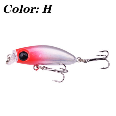 1tk Mini uppuv vobler Minnow kalapüügilant 4cm 3g tehisplastist kõva sööt forelli bass haugi Crankbaits kalastustarbed