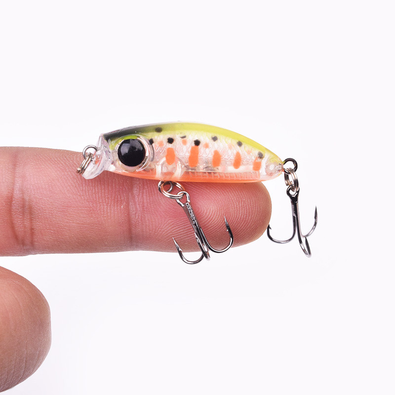 1tk Mini uppuv vobler Minnow kalapüügilant 4cm 3g tehisplastist kõva sööt forelli bass haugi Crankbaits kalastustarbed