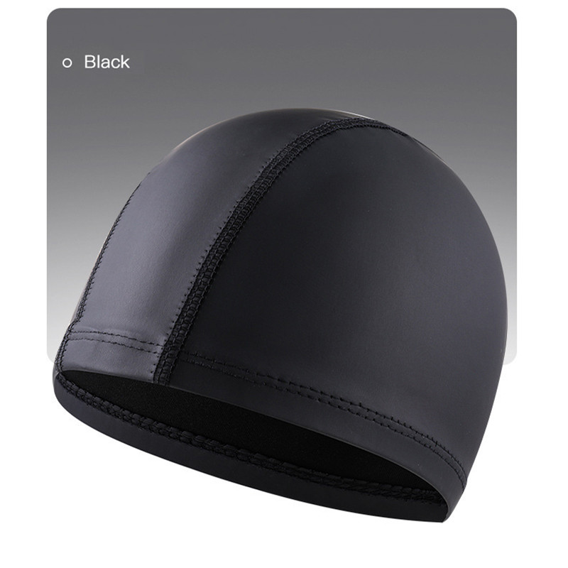 Protejează urechile Păr lung, unisex, căciulă de înot acoperită cu PU, șapcă de înot profesională elastică pentru adulți, pentru femei, bărbați, adulți, pălărie de înot