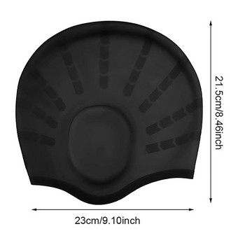 Водоустойчиви шапки за плуване за възрастни, мъже, жени, шапка за басейн, дълга коса, шапка за басейн с капак за уши, протектор, оборудване за гмуркане