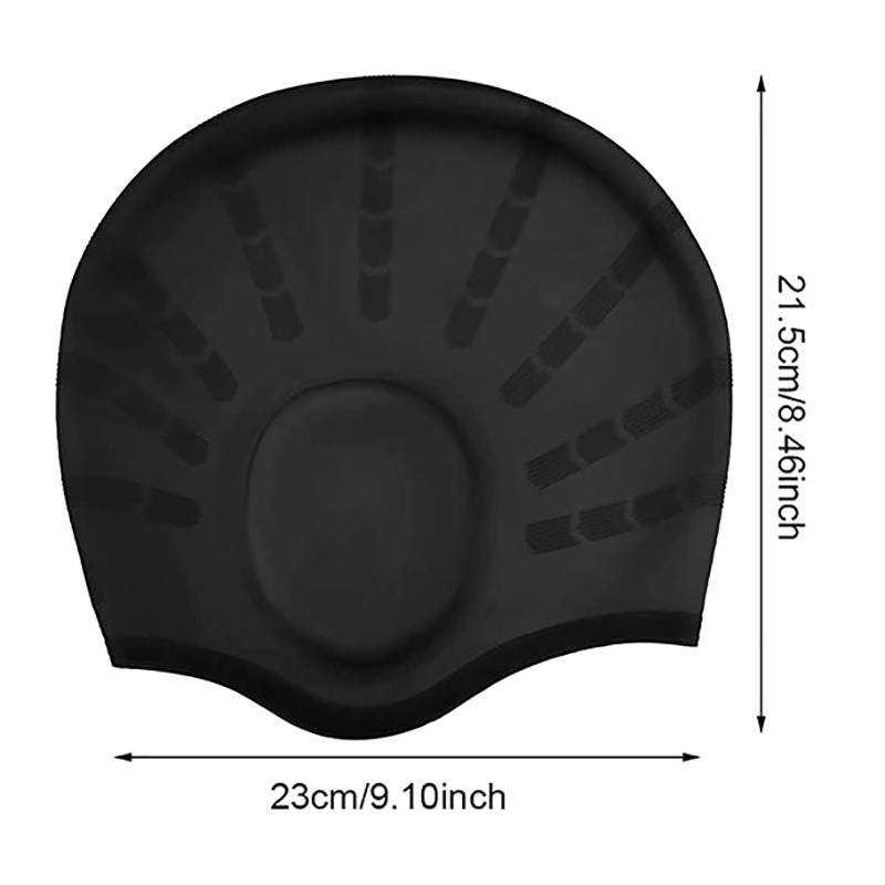 Täiskasvanute veekindlad ujumismütsid meeste naiste ujumisbasseini müts pikkade juustega basseinimüts kõrvakaitsega, sukeldumisvarustus