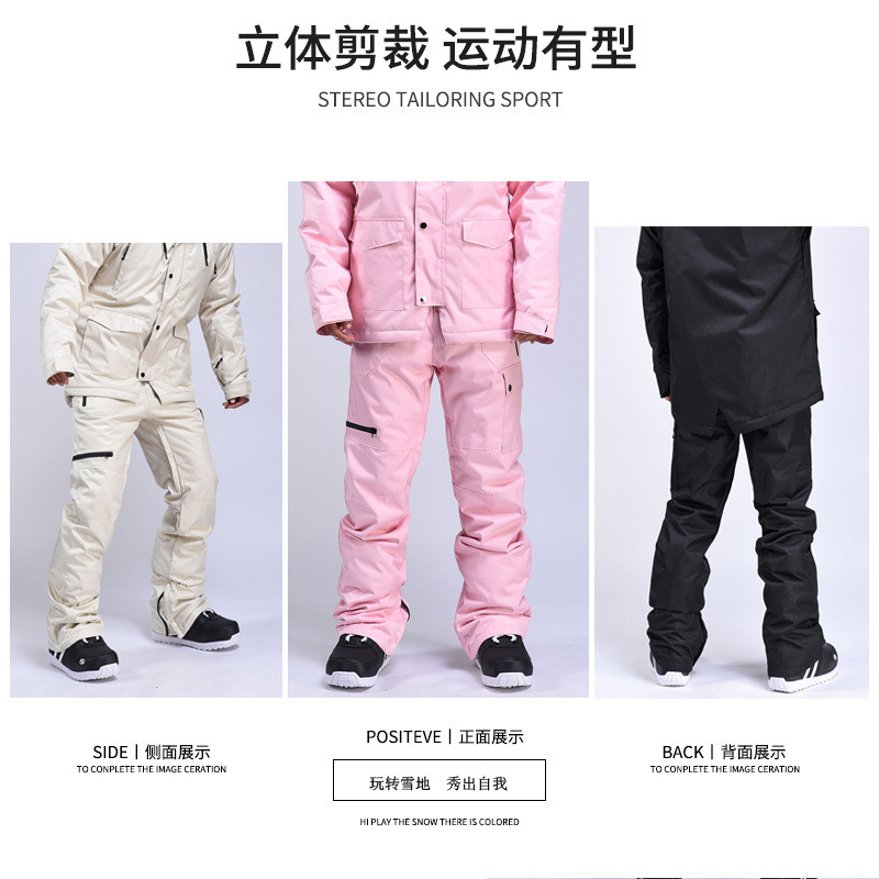 2023 m. naujos slidinėjimo kelnės, atsparios vėjui ir vandeniui, šiltos ir kvėpuojančios