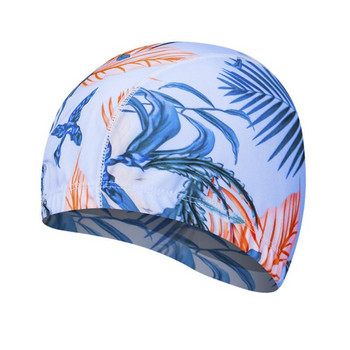 Ελεύθερο μέγεθος σκουφάκια κολύμβησης για άντρες Γυναικεία Καπέλα κολύμβησης Εξαιρετικά λεπτά κολύμβηση Καπέλο κολύμβησης με ελαστική νάιλον προστασία αυτιών μακριά μαλλιά Καπέλο πισίνας