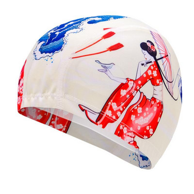 Tasuta suurused ujumismütsid meestele naistele üliõhukesed ujumismütsid elastsed nailonist kõrvakaitsed pikkade juustega basseinimüts