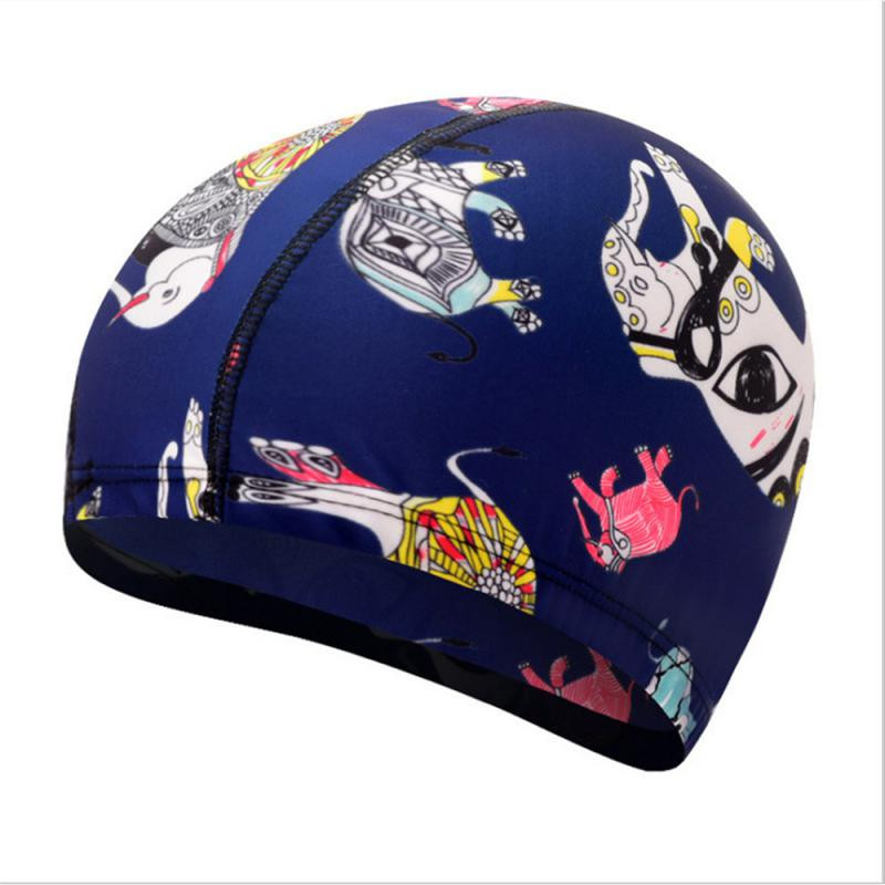 Tasuta suurused ujumismütsid meestele naistele üliõhukesed ujumismütsid elastsed nailonist kõrvakaitsed pikkade juustega basseinimüts