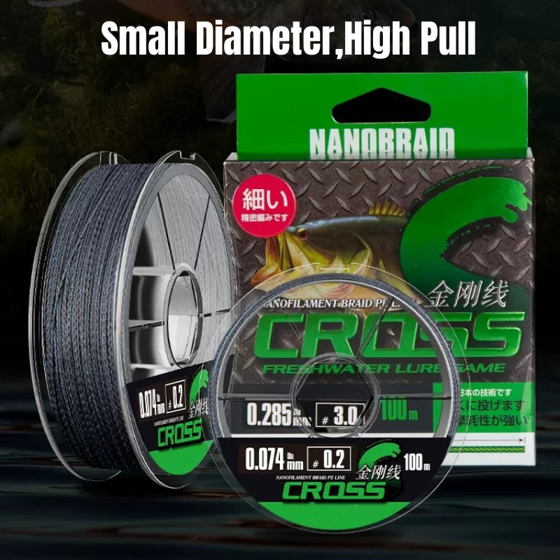 Japanska ekstremno tanka pletena struna za ribolov s 4 niti 100M super jaka PE višestruka struna Glatka žica za pecanje šarana u slanoj vodi