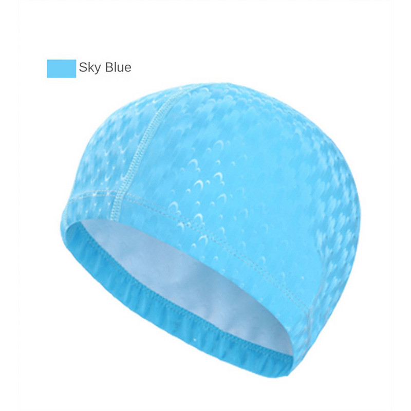 Șepci de înot durabile pentru înot Pvc pălării impermeabile pentru sporturi de apă Culoare uni Dimensiune liberă Șepci de scufundări de înaltă calitate pentru femei