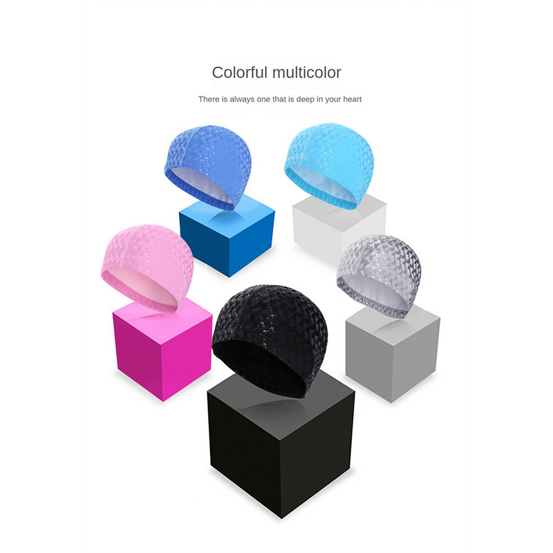 Șepci de înot durabile pentru înot Pvc pălării impermeabile pentru sporturi de apă Culoare uni Dimensiune liberă Șepci de scufundări de înaltă calitate pentru femei