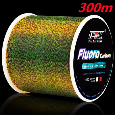 FTK 300/500m Невидима въдица Speckle Fluorocarbon Coating Line 0.20 mm-0.50 mm 4.13LB-34.32LB Супер силна петниста линия