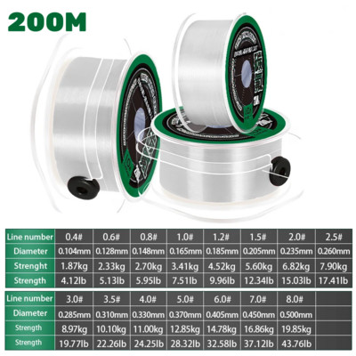 Japonija TORAY monofilamentinis nailoninis žūklės valas 200M itin stiprios fluorokarboninės dangos pagrindinis valas Nematomas greitai skęstančių karpių žvejybai