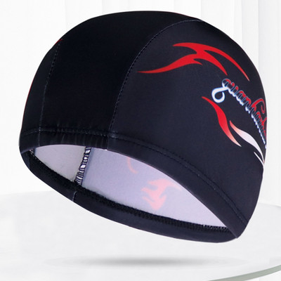 Mitmevärvilised mustrid Mehed Naiste Kangas Ujumismüts Unisex Täiskasvanutele Bassein Sukeldumine Veesport Elastsed ujumismütsid Müts Turban