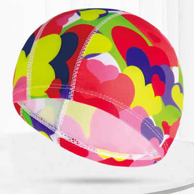 Mitmevärvilised mustrid Mehed Naiste Kangas Ujumismüts Unisex Täiskasvanutele Bassein Sukeldumine Veesport Elastsed ujumismütsid Müts Turban