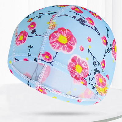 Mitmevärvilised mustrid Mehed Naiste Kangas Ujumismüts Unisex Täiskasvanutele Bassein Sukeldumine Veesport Elastsed ujumismütsid Müts Turban