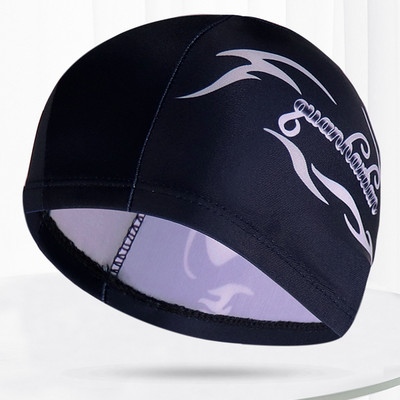 Mitmevärvilised mustrid Mehed Naiste Kangas Ujumismüts Unisex Täiskasvanutele Bassein Sukeldumine Veesport Elastsed ujumismütsid Müts Turban