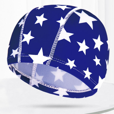 Mitmevärvilised mustrid Mehed Naiste Kangas Ujumismüts Unisex Täiskasvanutele Bassein Sukeldumine Veesport Elastsed ujumismütsid Müts Turban