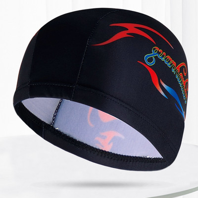 Mitmevärvilised mustrid Mehed Naiste Kangas Ujumismüts Unisex Täiskasvanutele Bassein Sukeldumine Veesport Elastsed ujumismütsid Müts Turban