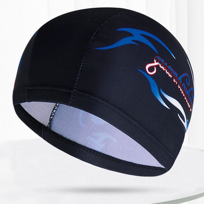 Mitmevärvilised mustrid Mehed Naiste Kangas Ujumismüts Unisex Täiskasvanutele Bassein Sukeldumine Veesport Elastsed ujumismütsid Müts Turban