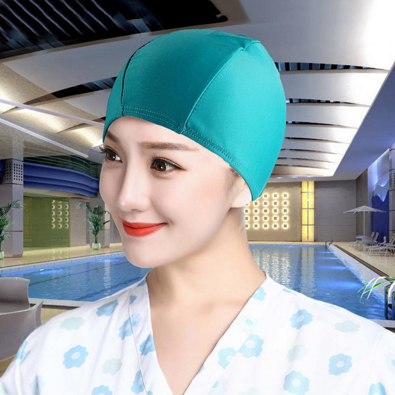 Peldcepure Augsta elastība Ūdensnecaurlaidīga Mīksta Ērta Pilnībā Fit Peldēšana Neilons Vasaras Pludmales Peldcepure Ūdens Sports