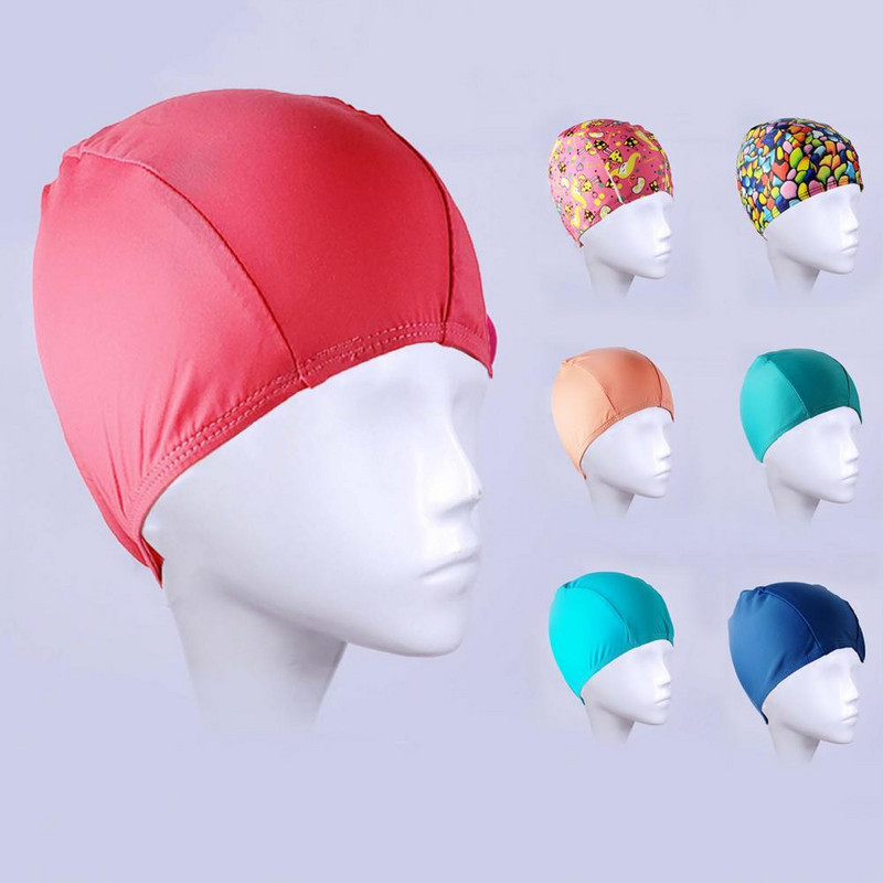 Peldcepure Augsta elastība Ūdensnecaurlaidīga Mīksta Ērta Pilnībā Fit Peldēšana Neilons Vasaras Pludmales Peldcepure Ūdens Sports