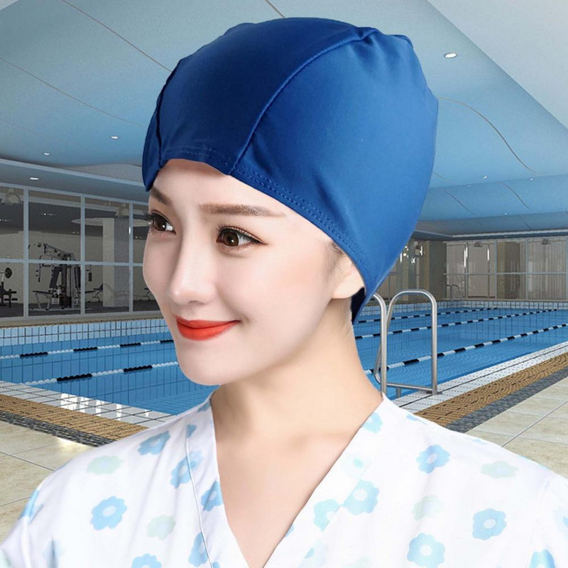 Peldcepure Augsta elastība Ūdensnecaurlaidīga Mīksta Ērta Pilnībā Fit Peldēšana Neilons Vasaras Pludmales Peldcepure Ūdens Sports