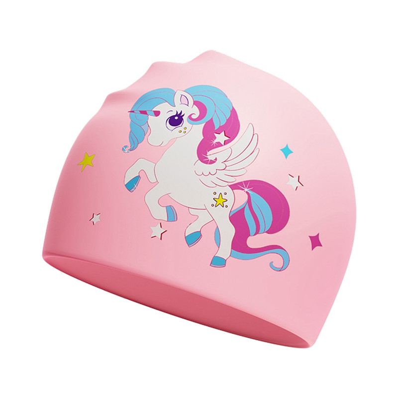 Veekindel silikoonist ujumismüts poistele tüdrukutele pikkade juustega kate Professionaalne koolitus Rannas sukeldumine Surfimütsid Multifilmi muster