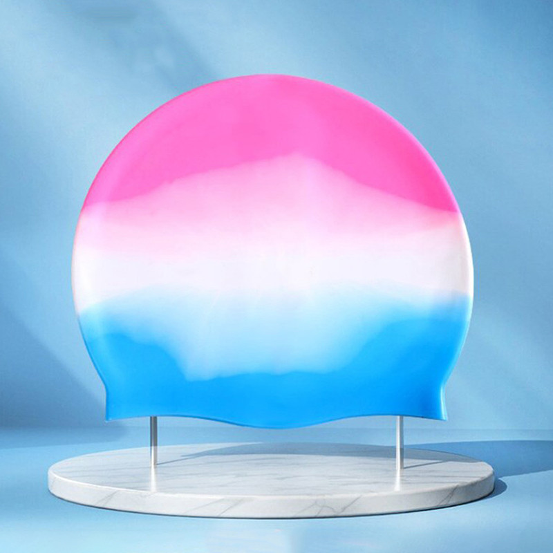 Silikoonist veekindel täiskasvanutele mõeldud ujumismüts, värviline kuivadele juustele mõeldud ujumismüts meestele, naistele, kõrvu kaitsvad ujumismütsid, ujumistarvikud