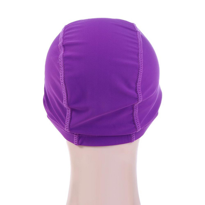 Libisemiskindlad pikad juuksed vannitamine Kaitske kõrvu veekindel elastne nailon veespordiga ujumismütsid Basseinimüts Ujumismüts Ujumismüts