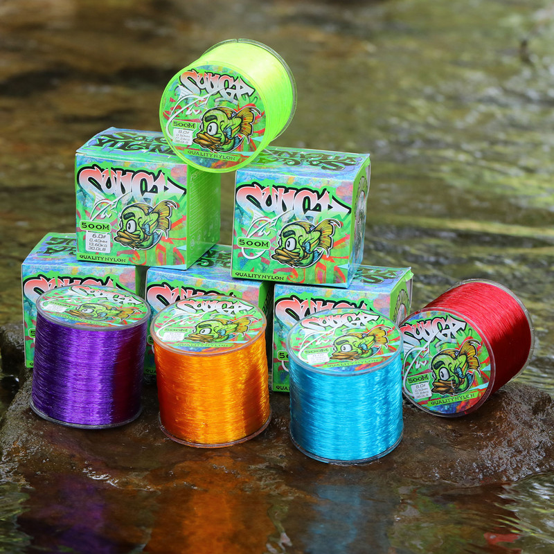 Sougayilang 500m Nylon Fishing Line Monofilament 0,14mm-0,50mm Fishing Tackle Superior Material Smooth Casting Line