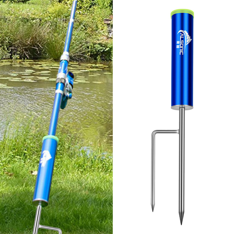 Horgászbot-tartó Horgászföldi támasztó állvány kültéri folyóparti parthoz