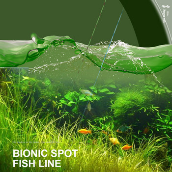 FTK 120m Fish Line Fluorocarbon Coating 3D Monofilament Invisible Blonic Spot Εξαιρετικά ισχυρή μαλακή γραμμή νάιλον ανθεκτική στη φθορά