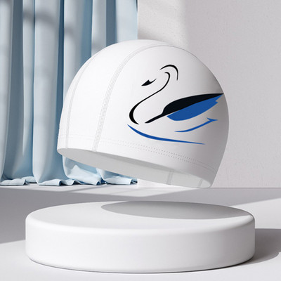 Шапка за плуване за момичета Сладка водоустойчива високоеластична защита на ушите Шапка за плуване за деца Момчета Анимационни детски аксесоари за плуване