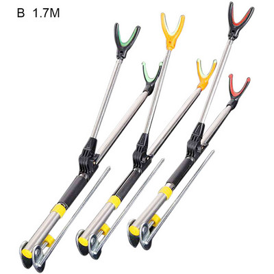 Meškerės laikiklis, stiebo stovo laikiklis, reguliuojamas lankstus, neslystantis nerūdijantis plienas