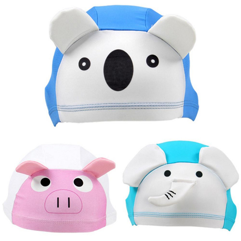 Șepci de înot de vară în formă de animal din desene animate Pălărie anti-alunecare pentru copii Accesorii pentru cap pentru copii Echipament de înot Copii Cadou pentru copii