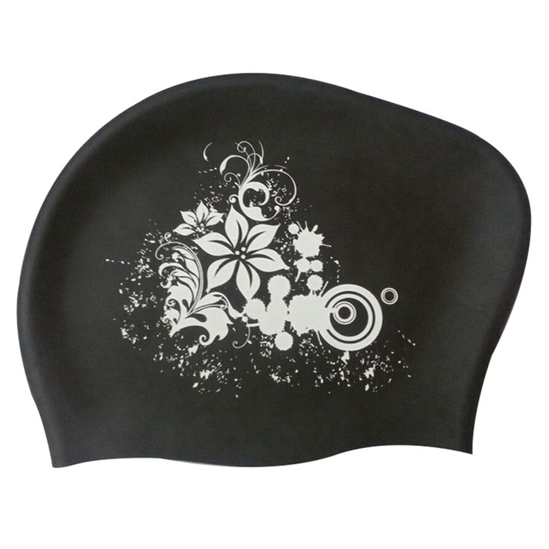 Λουλούδι Σκουπάκι κολύμβησης σιλικόνης για μακριά μαλλιά Γυναικεία αδιάβροχη κουκούλα κατάδυσης Καπέλο ελαστική προστασία αυτιών Αθλητικά καλύμματα κεφαλής ενηλίκων