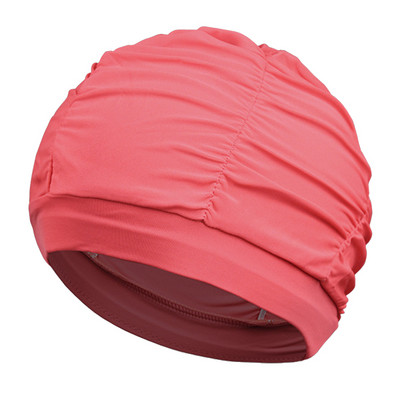 Γυναικείο σκουφάκι κολύμβησης Unisex για κορίτσι με μακριά μαλλιά Καπέλα κολύμβησης Καπέλο Stretch Drape Πισίνα Αθλητικό ελαστικό νάιλον τουρμπάνι για γυναίκες