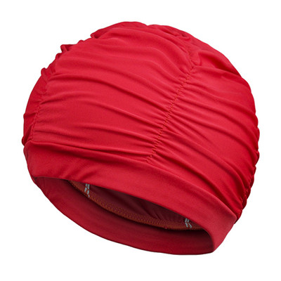 Γυναικείο σκουφάκι κολύμβησης Unisex για κορίτσι με μακριά μαλλιά Καπέλα κολύμβησης Καπέλο Stretch Drape Πισίνα Αθλητικό ελαστικό νάιλον τουρμπάνι για γυναίκες