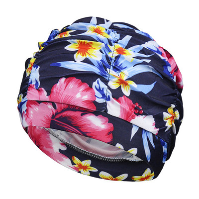 Γυναικείο σκουφάκι κολύμβησης Unisex για κορίτσι με μακριά μαλλιά Καπέλα κολύμβησης Καπέλο Stretch Drape Πισίνα Αθλητικό ελαστικό νάιλον τουρμπάνι για γυναίκες