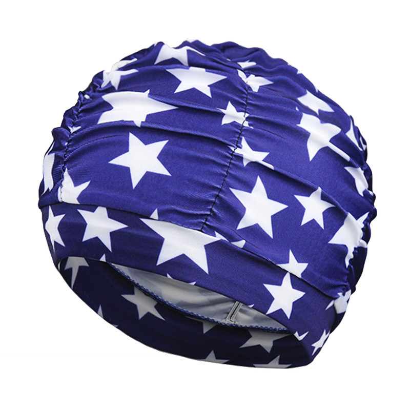 Γυναικείο σκουφάκι κολύμβησης Unisex για κορίτσι με μακριά μαλλιά Καπέλα κολύμβησης Καπέλο Stretch Drape Πισίνα Αθλητικό ελαστικό νάιλον τουρμπάνι για γυναίκες