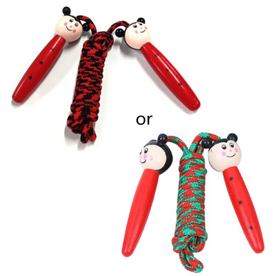 Puust käepidemetega hüppenöör lastele Hüppenöör, mis sobib hästi lastele, õpilastele