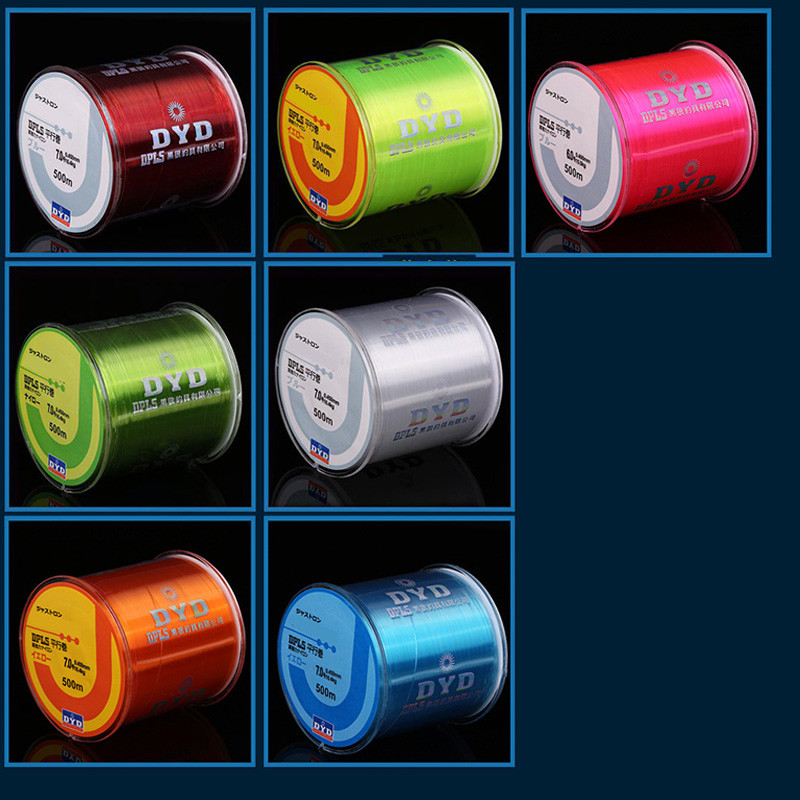 Hot Sale 500m Daiwa Brand Series 2-32LB Super Strong Japan Nylon Fishing Line Main Line καθαρή πετονιά ψαρέματος