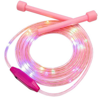 Светещо въже за скачане Издръжливо и хладно LED светещо въже за скачане за деца Светещо въже за скачане за физически упражнения