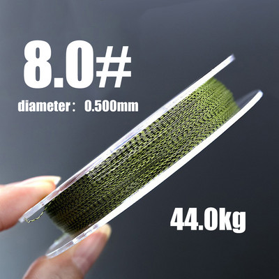 100m 4 kiuduga PE põimitud õngenöör multifilament nöör punutud nöör nähtamatu veealune Camouflage 4 nööriga õngenöör