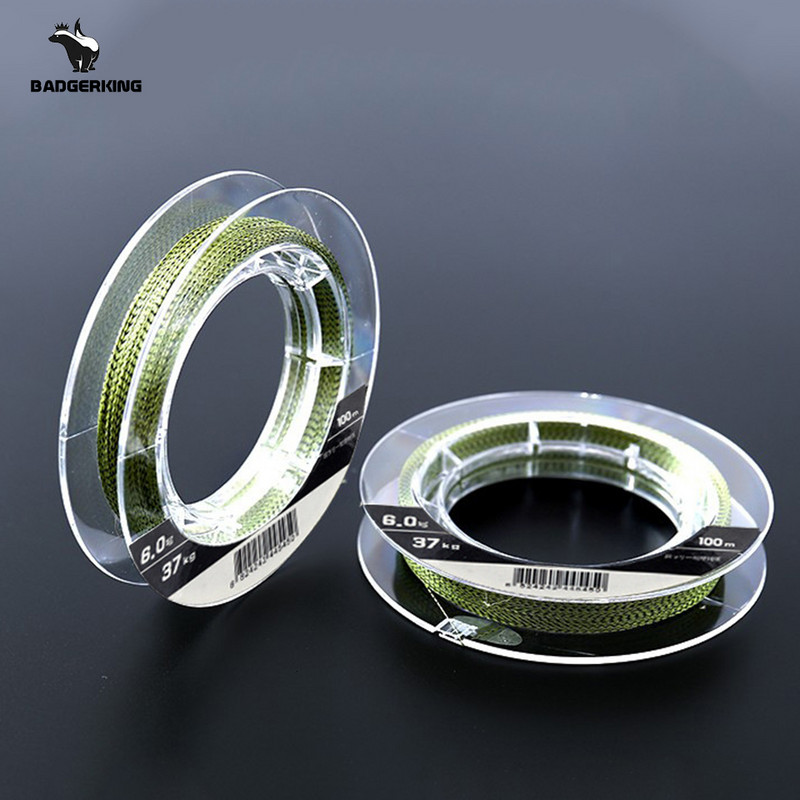 100m 4 kiuduga PE põimitud õngenöör multifilament nöör punutud nöör nähtamatu veealune Camouflage 4 nööriga õngenöör