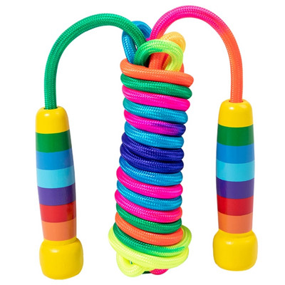 Παιδικό σχοινάκι, 2,5m/5m Ρυθμιζόμενο σχοινάκι για παιδιά με λαβή, σκοινάκι για αγόρια και κορίτσια