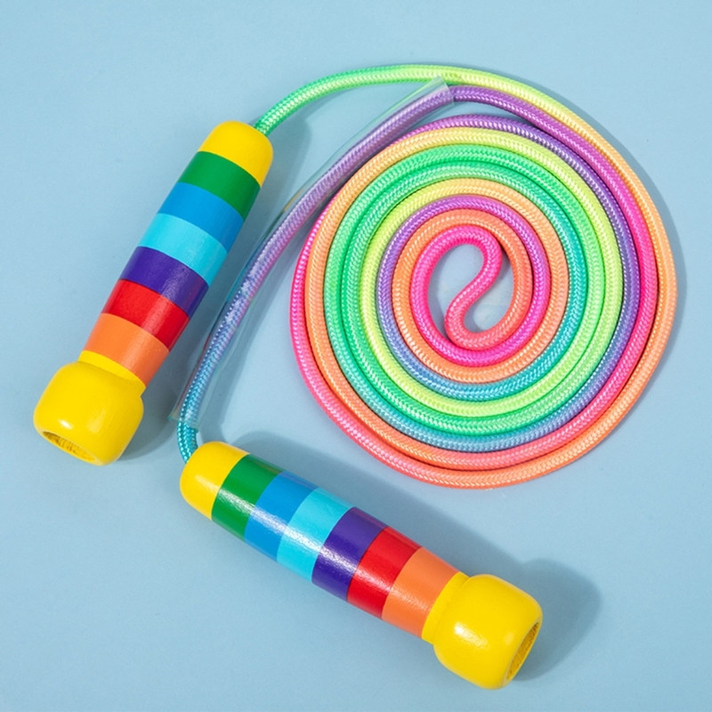 Παιδικό σχοινάκι, 2,5m/5m Ρυθμιζόμενο σχοινάκι για παιδιά με λαβή, σκοινάκι για αγόρια και κορίτσια