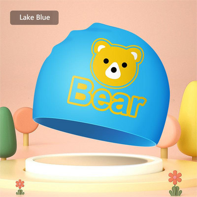 2023. aasta laste silikoonist ujumismüts poistele ja tüdrukutele, veekindel pikkade juustega kõrvaklapp, armas multifilmi ujumismüts