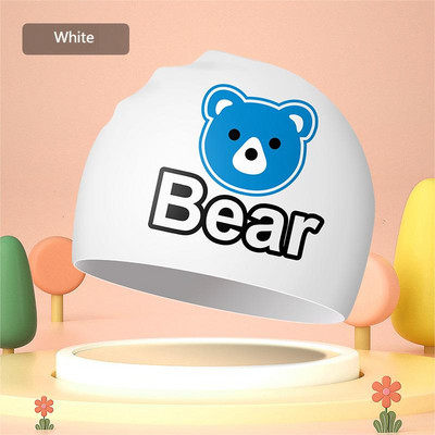 2023. aasta laste silikoonist ujumismüts poistele ja tüdrukutele, veekindel pikkade juustega kõrvaklapp, armas multifilmi ujumismüts