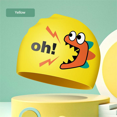 2023. aasta laste silikoonist ujumismüts poistele ja tüdrukutele, veekindel pikkade juustega kõrvaklapp, armas multifilmi ujumismüts